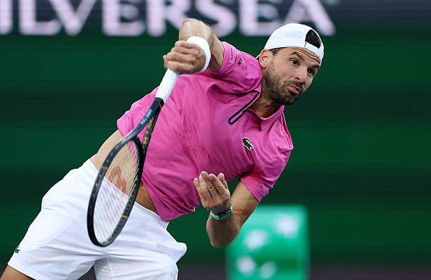 Tay vợt Grigor Dimitrov thi đấu tại Miami Open