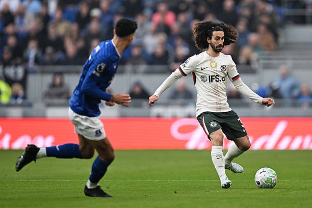 Marc Cucurella hớ hênh trong khâu phòng ngự