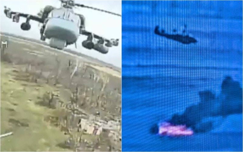 Trực thăng Ka-52 thực hiện nhiệm vụ trên chiến trường