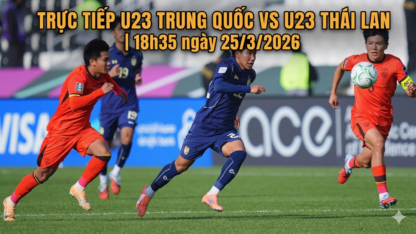 Link xem trực tiếp U23 Trung Quốc vs U23 Thái Lan