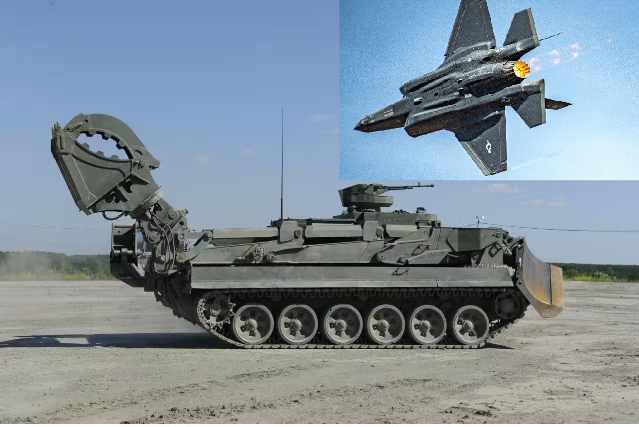Máy bay F-35 và xe công binh UBIM. So sánh F-35 và xe công binh Nga