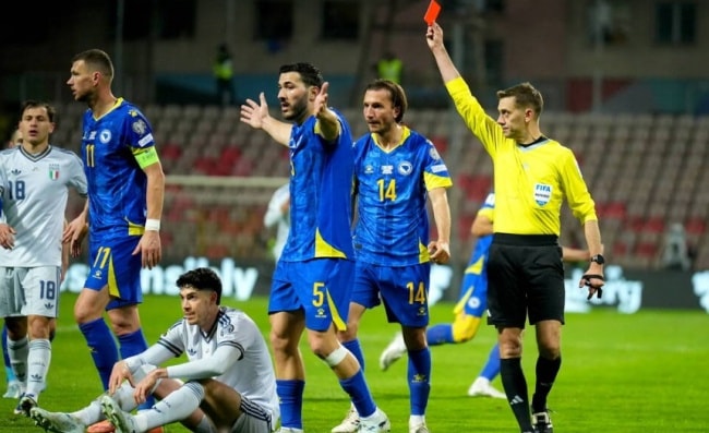 Italy will miss out on the World Cup for the third consecutive time after a  heartbreaking defeat against Bosnia.