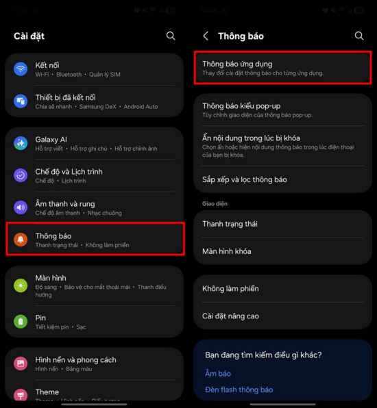 Cài đặt quyền thông báo cho Zalo trên thiết bị di động