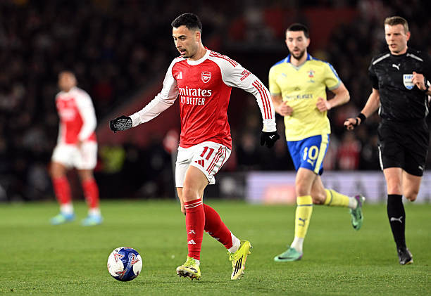Gabriel Martinelli thi đấu nỗ lực nhưng không hiệu quả