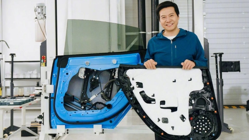 Kết cấu khung gầm và vị trí đặt pin của xe điện Xiaomi