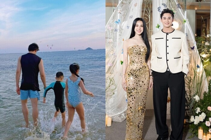 Diệp Lâm Anh và Phạm Kiên đồng hành trong nhiều sự kiện.