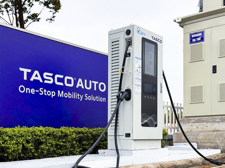 Trạm sạc nhanh xe điện của Tasco Auto dự kiến phủ sóng toàn quốc