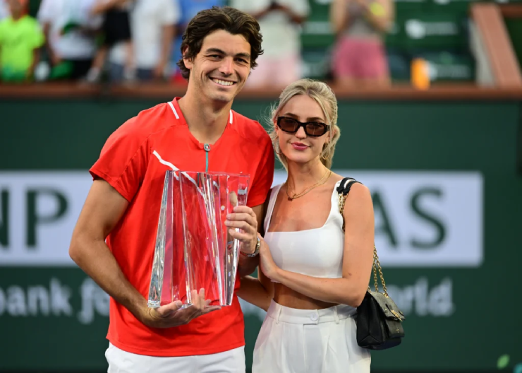 Taylor Fritz và Morgan Riddle trong một sự kiện