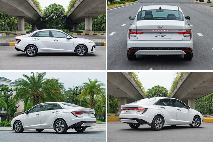 Góc nhìn thân xe Hyundai Accent thế hệ thứ 6