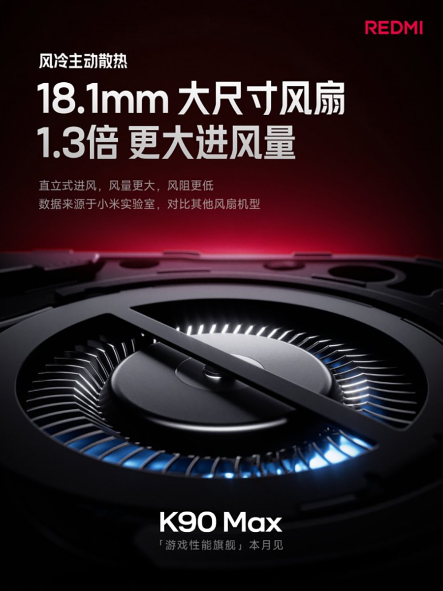 Chi tiết mặt lưng Redmi K90 Max