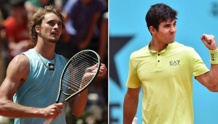 Trận đấu giữa Zverev và Garin tại vòng 2 Monte Carlo Masters 2026