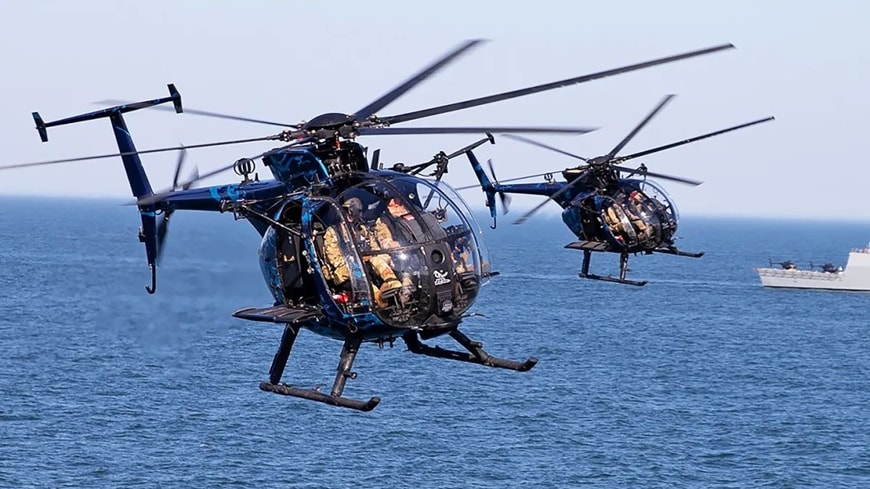 Trực thăng MH-6 Little Bird với thiết kế nhỏ gọn đặc trưng