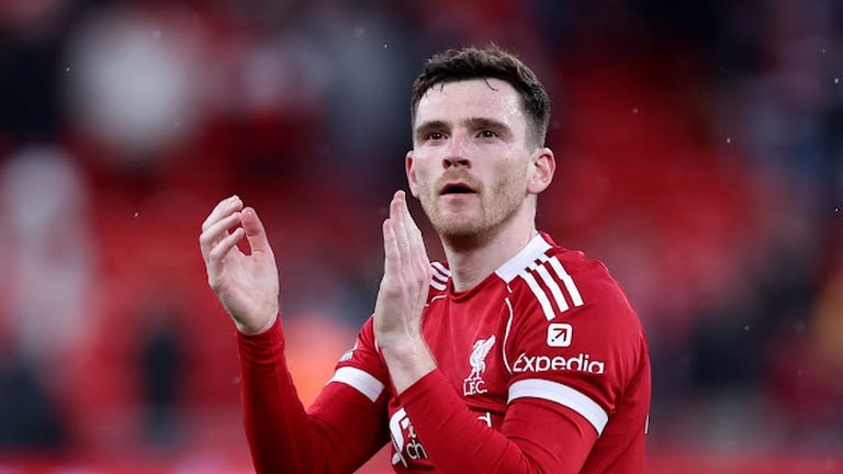 Andy Robertson tràn đầy quyết tâm bên hành lang cánh trái