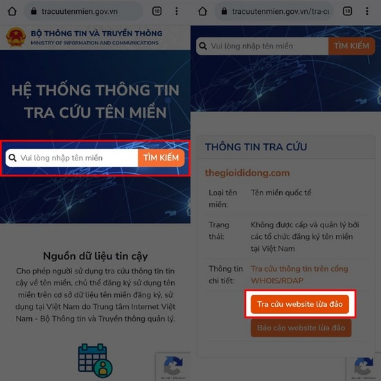 Công cụ tra cứu tên miền trực tuyến