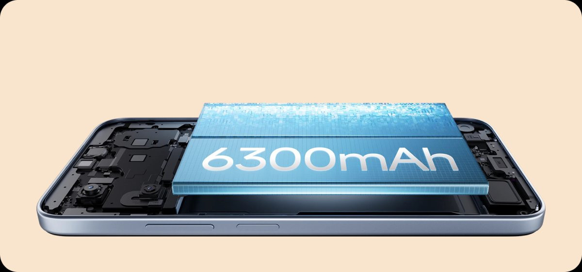 Viên pin dung lượng lớn trên Redmi A7 Pro 5G cho phép sử dụng lên đến 2 ngày