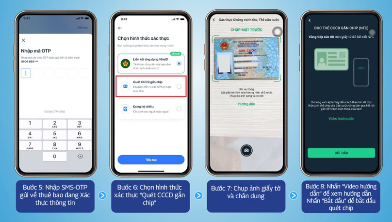 Hướng dẫn quét chip CCCD