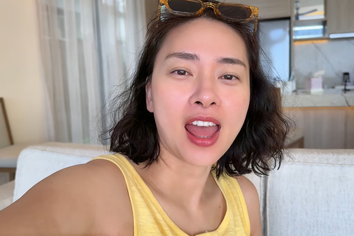 Diễn viên Ngô Thanh Vân phấn khích khi con gái phát âm được từ đầu tiên.