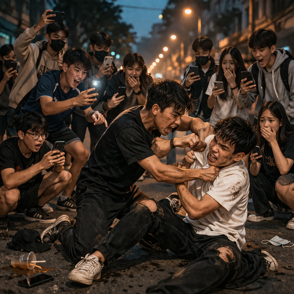 Cuộc ẩu đả đường phố ban đêm
