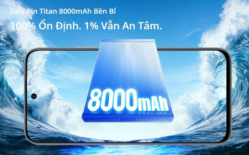 Pin Realme C100 dung lượng 8000 mAh