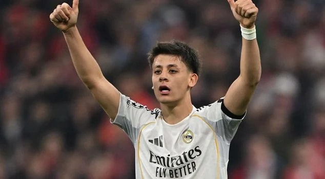 Arda Guler ghi bàn thắng nhanh nhất lịch sử Real Madrid tại Champions League
