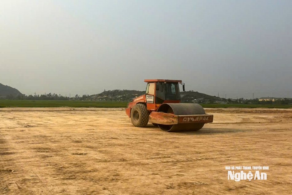 Một khu tái đinh cư trên địa bàn xã Lam Thành đã được san nền. Ảnh: XH