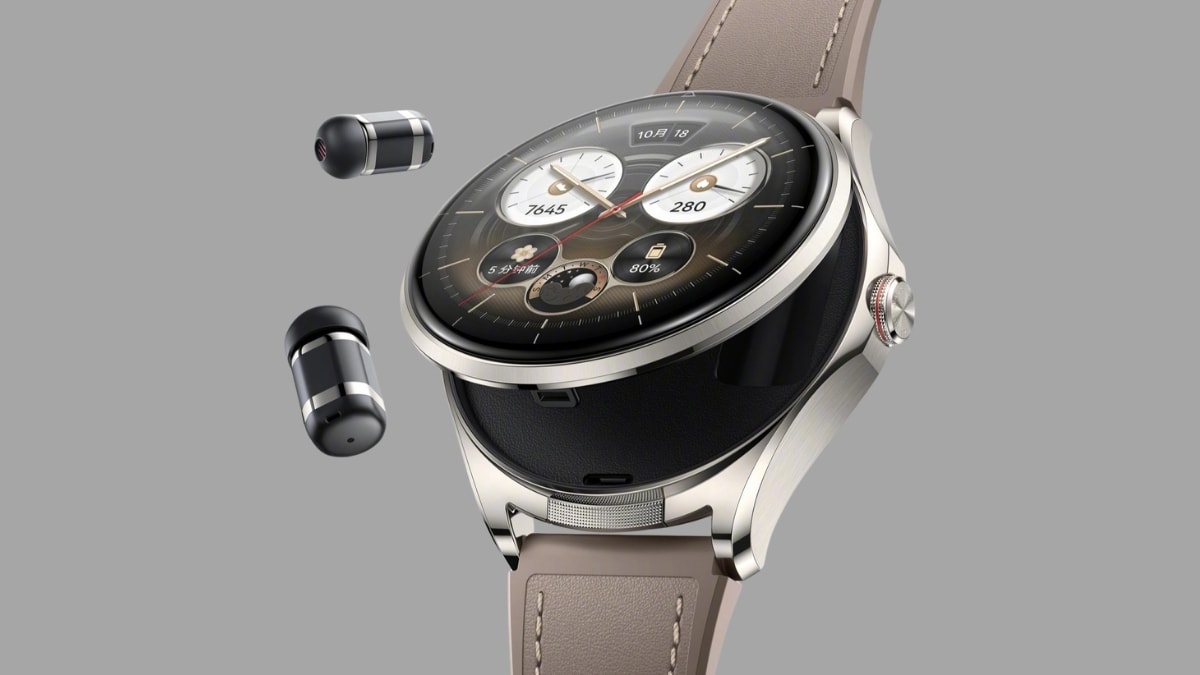 Cận cảnh các chi tiết cơ khí và tai nghe trên Huawei Watch Buds 2