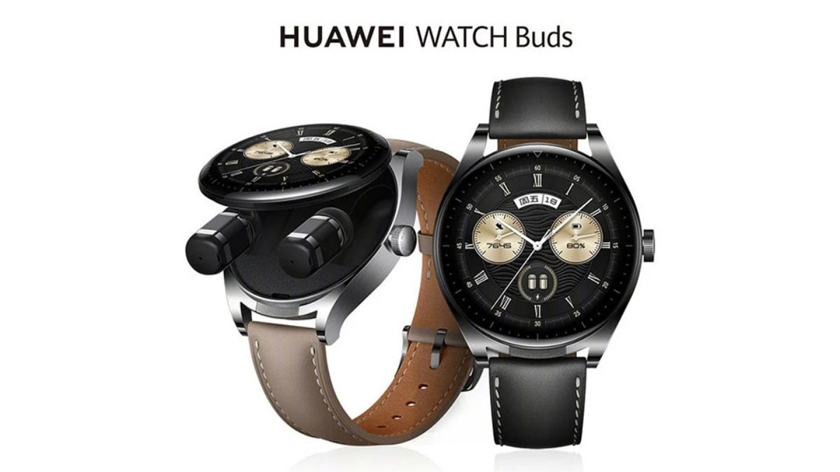 Huawei Watch Buds thế hệ đầu tiên với thiết kế tích hợp tai nghe độc đáo
