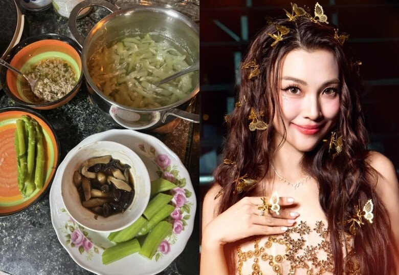 Á hậu Hoàng Oanh ở tuổi 36 vẫn nhõng nhẽo bên ba mẹ.
