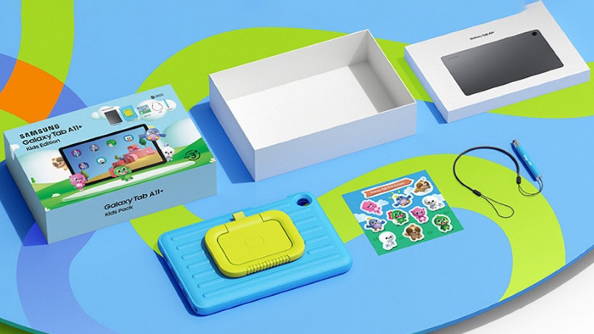 Màn hình 11 inch sắc nét trên Galaxy Tab A11+ Kids Edition