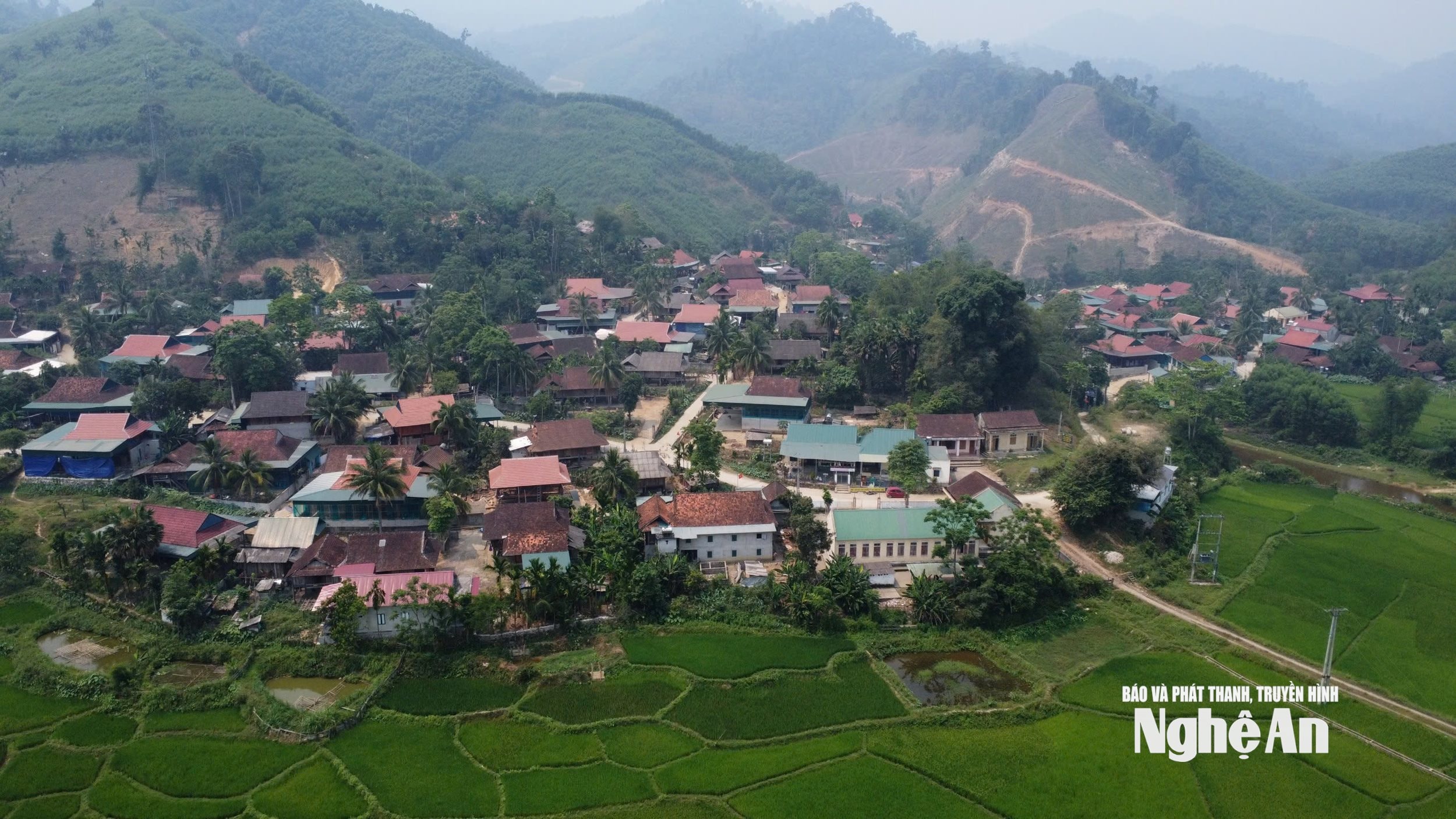 Bản Nật Trên, xã Hùng Chân. Ảnh: Vĩnh Hoàng