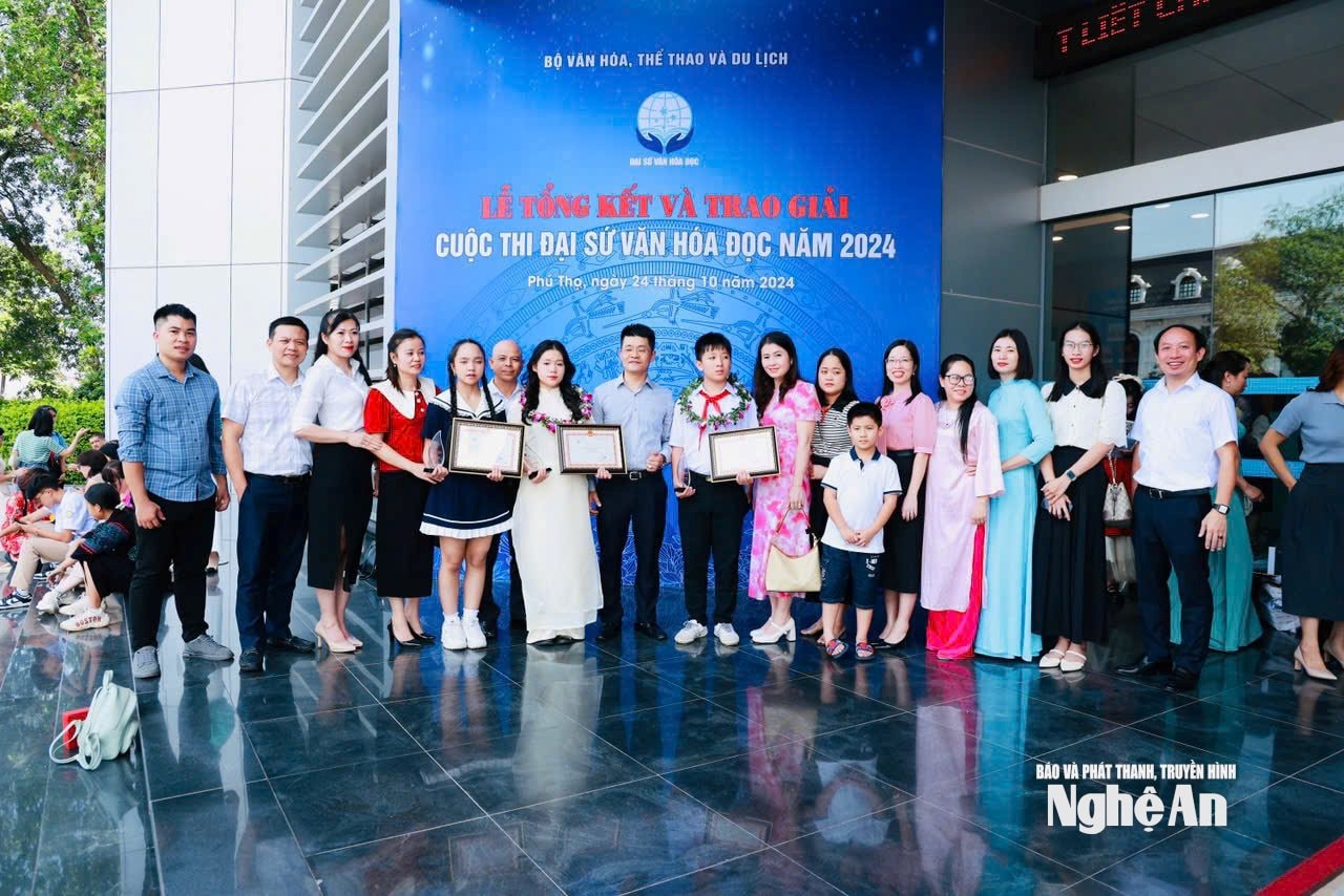 Đoàn Nghệ An gặt hái nhiều thành tích cao tại Cuộc thi Đại sứ văn hóa đọc năm 2024. Ảnh CSCC
