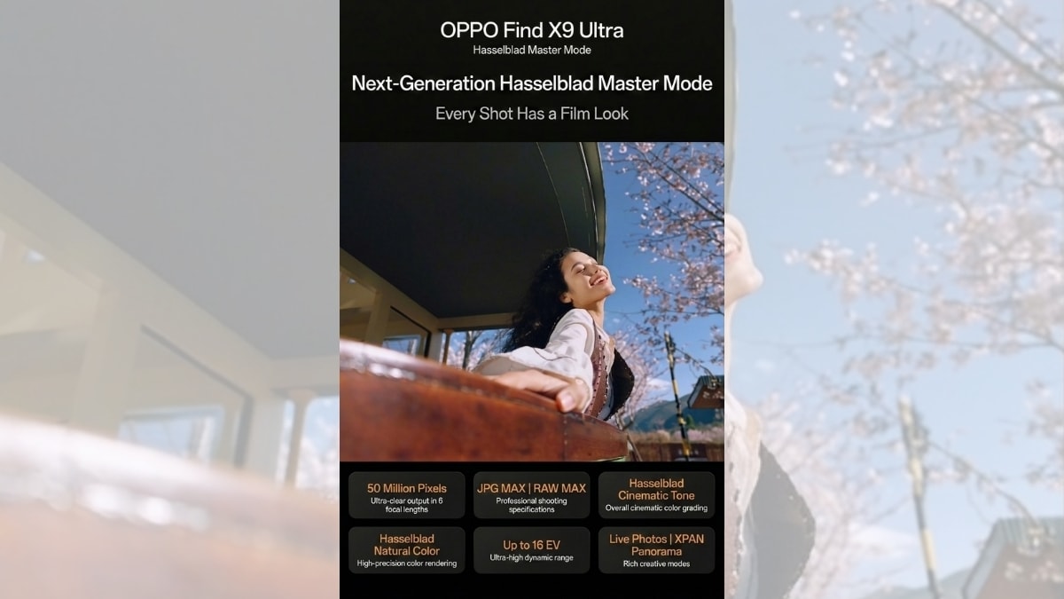 OPPO Find X9 Ultra sở hữu chế độ Master Mode được nâng cấp từ Hasselblad.