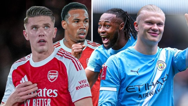 Arsenal đua vô địch với Man City.