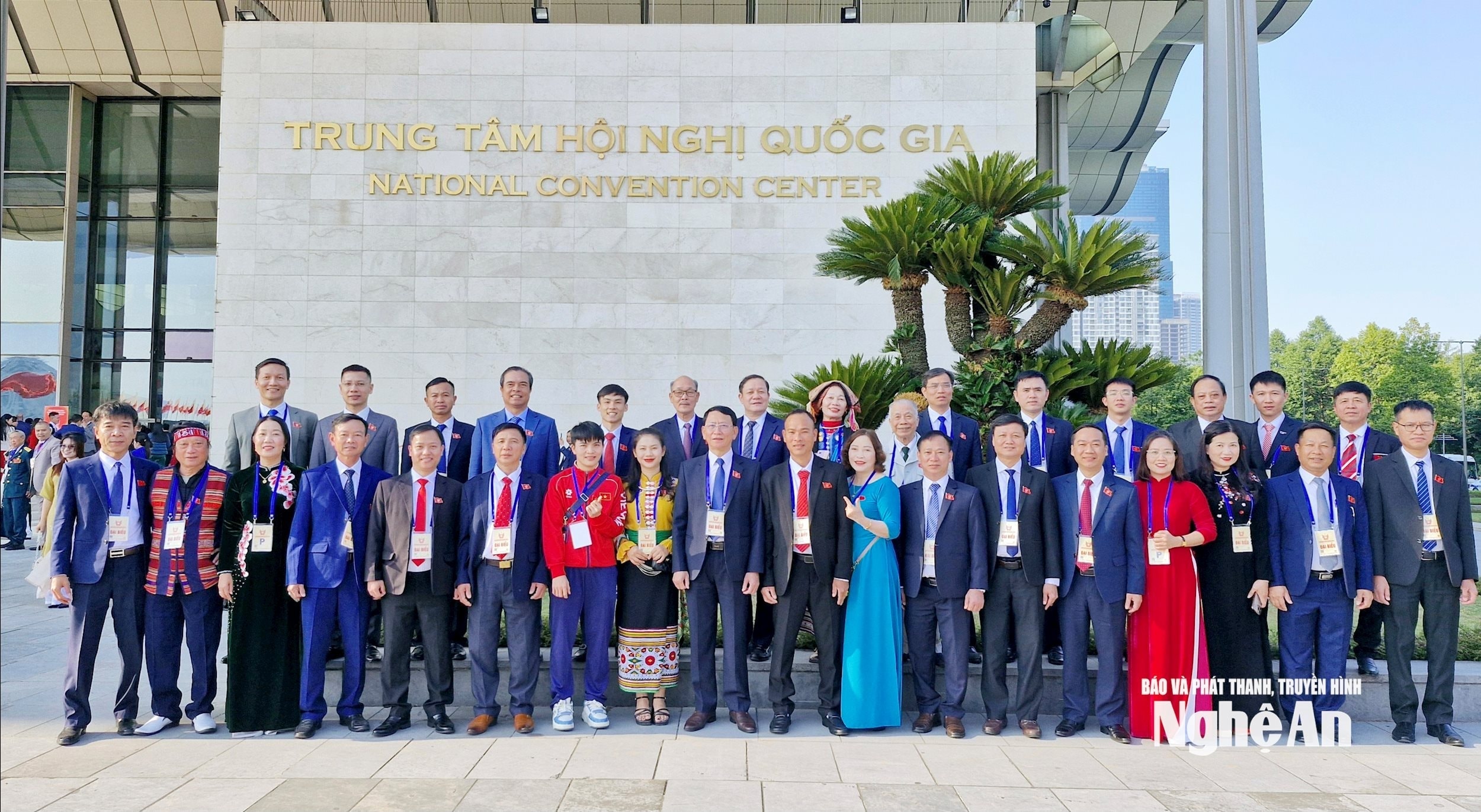 Đoàn đại biểu tỉnh Nghệ An tham dự Đại hội Thi đua yêu nước toàn quốc lần thứ XI. Ảnh NL