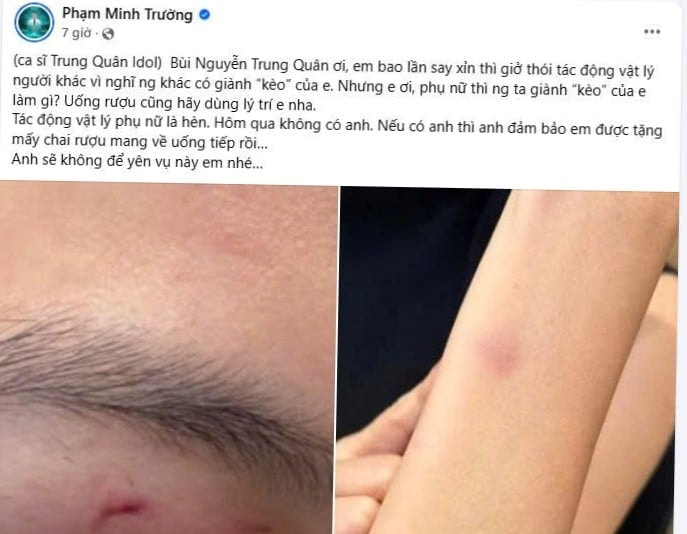 Nội dung bác sĩ Chuyên khoa II Phạm Minh Trường tố cáo ca sĩ Trung Quân Idol