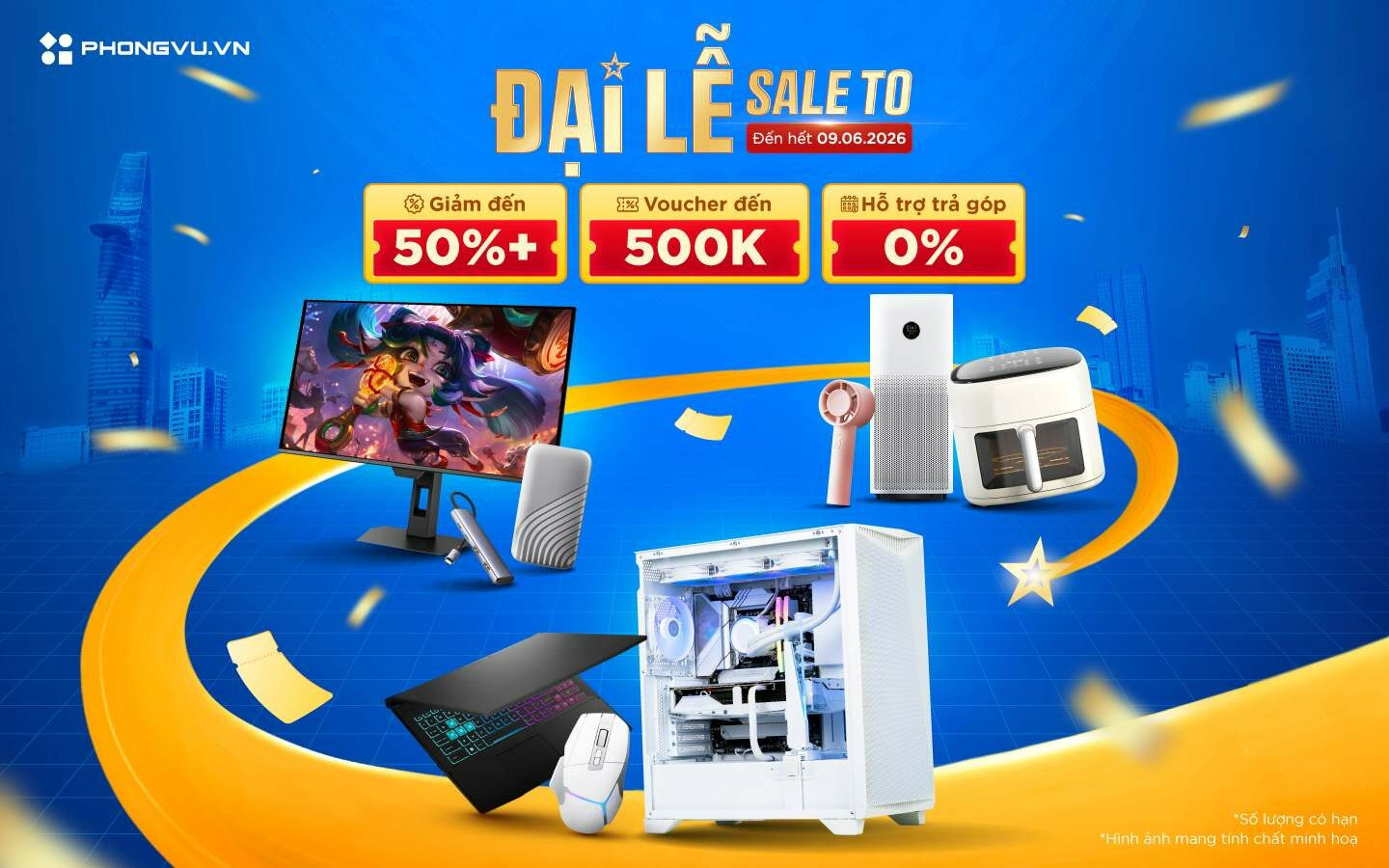 Chương trình Đại lễ sale to tại Phong Vũ với nhiều ưu đãi hấp dẫn cho khách hàng công nghệ