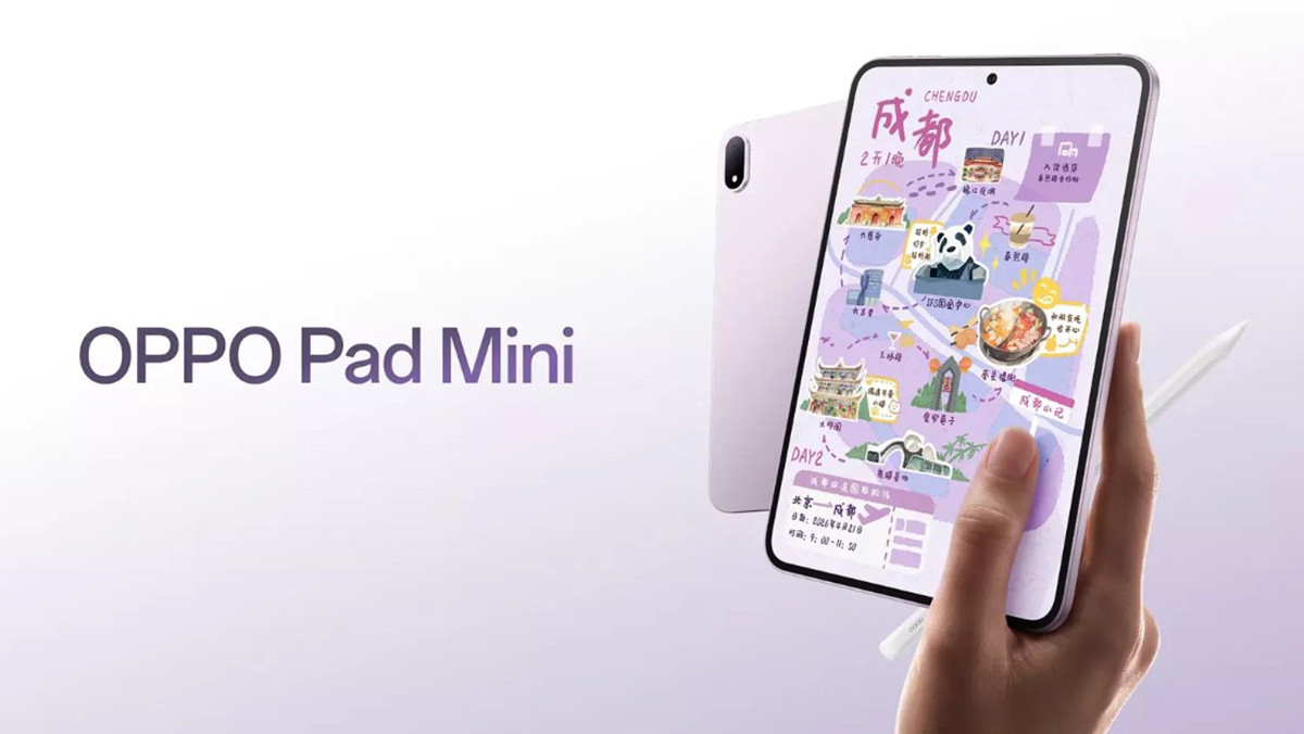 OPPO Pad Mini có kích thước nhỏ gọn