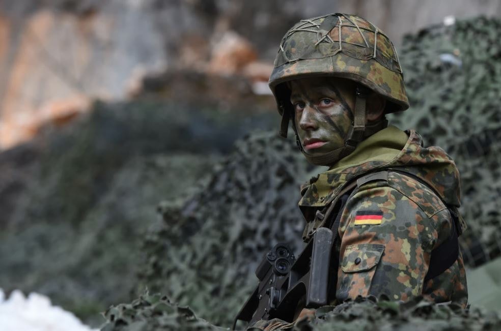 Binh lính Đức trong một cuộc tập trận. Ảnh: AFP