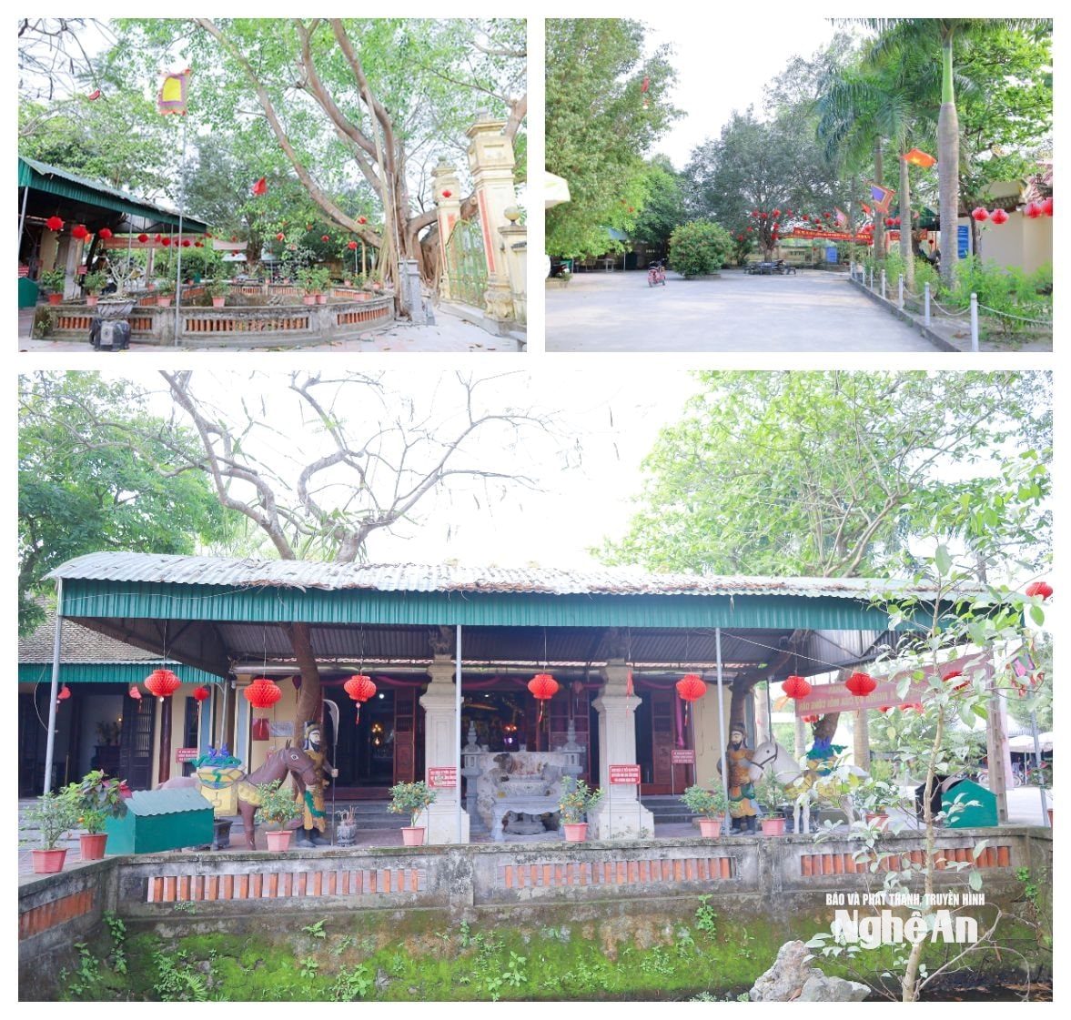  Không gian đền Làng Rào thoáng đãng, sạch, đẹp, 