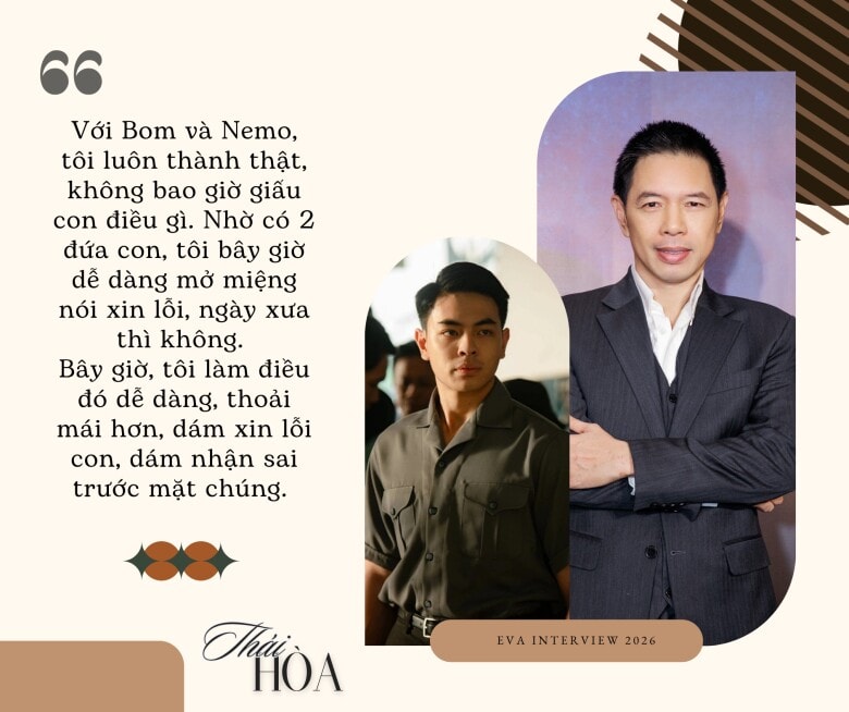 Thái Hòa đồng hành cùng con trai Bom trong sự nghiệp điện ảnh