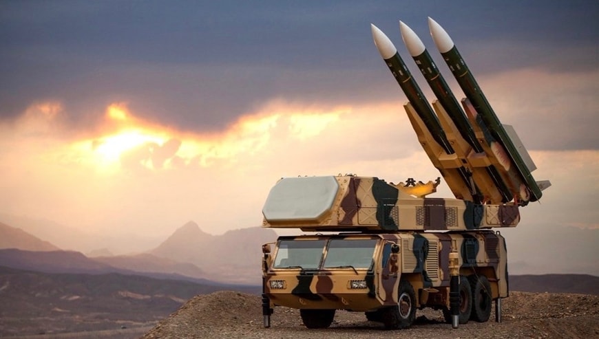 Tổ hợp tên lửa phòng không Khordad-3 của Iran.