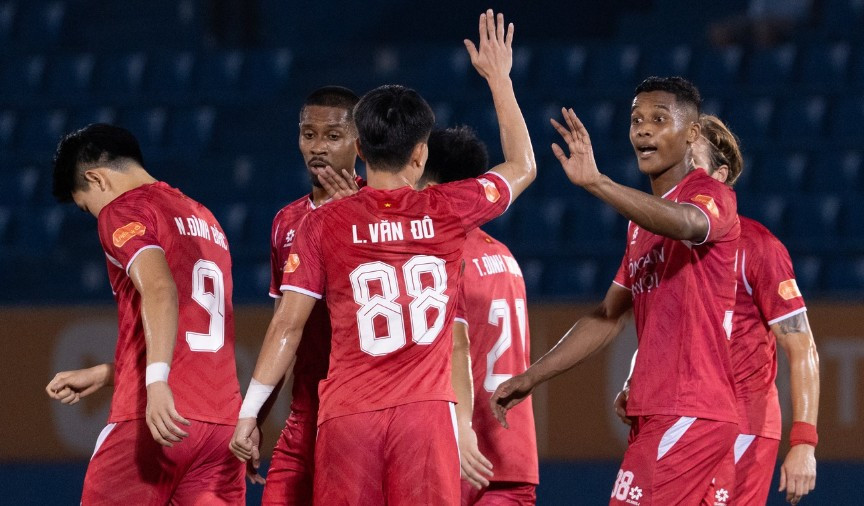 CAHN đang băng băng về đích trong cuộc đua vô địch V-League. Ảnh: CAHN FC.