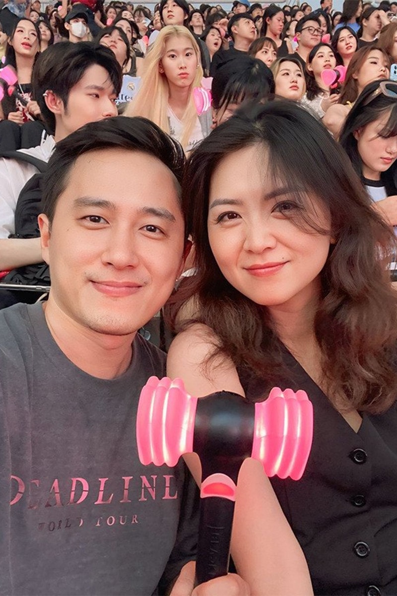 BTV Ngọc Huy và vợ - BTV Trần Thu Hường.