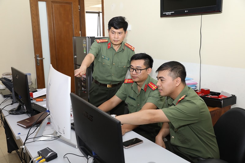Lực lượng công an triển khai các biện pháp nghiệp vụ để phát hiện và triệt phá các đường dây tội phạm sử dụng công nghệ cao Ảnh Baochinhphu