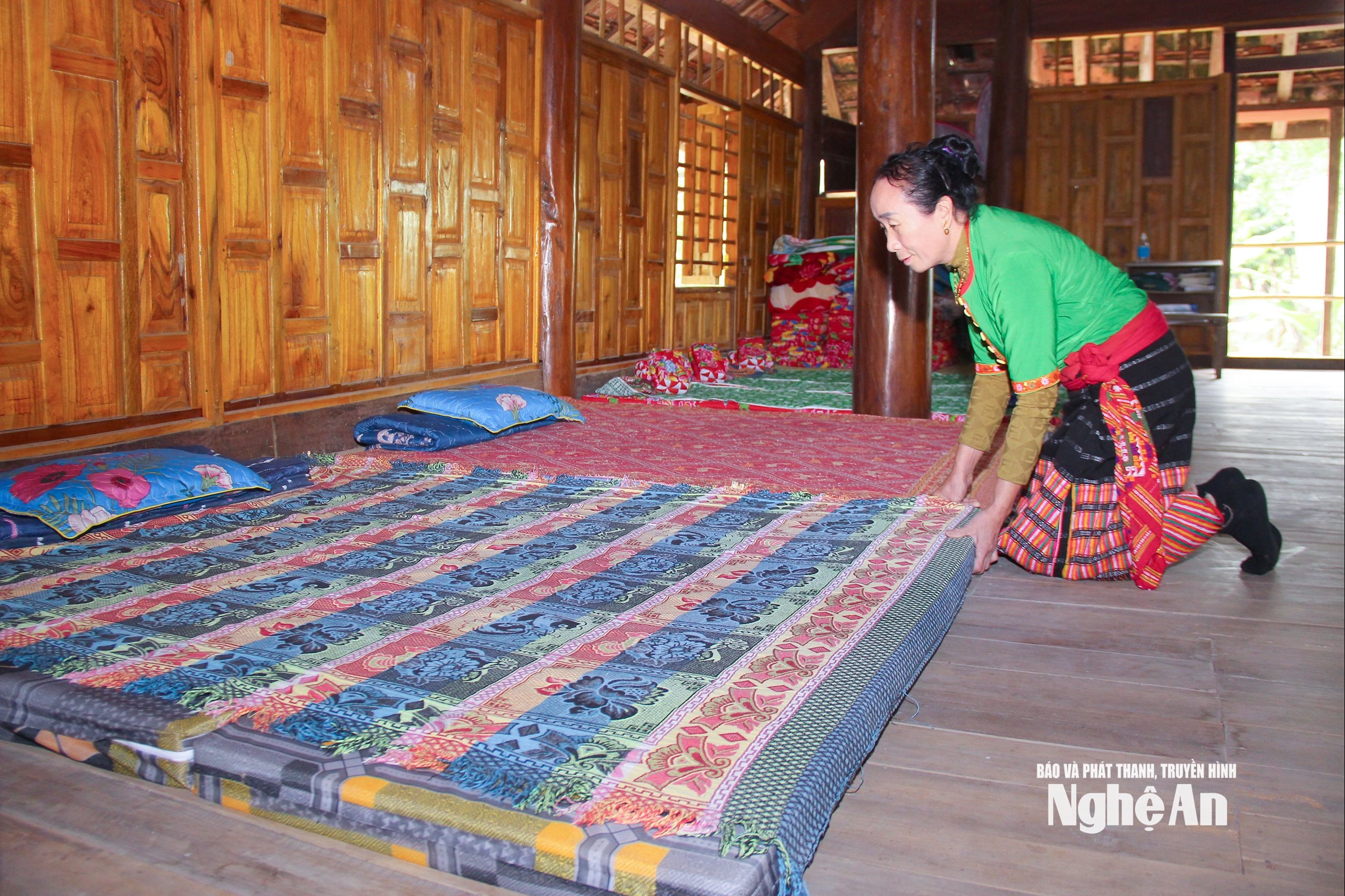 Mô hình du lịch cộng đồng bản Bộng, xã Thành Bình Thọ. Ảnh: Mai Hoa