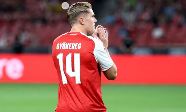 Tiền đạo Viktor Gyokeres gây thất vọng sau khi chuyển đến Arsenal.
