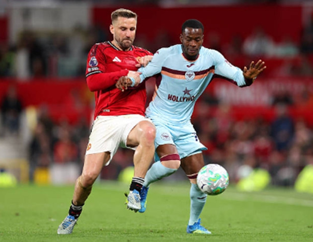Hậu vệ trái: Luke Shaw – 7.0 điểm