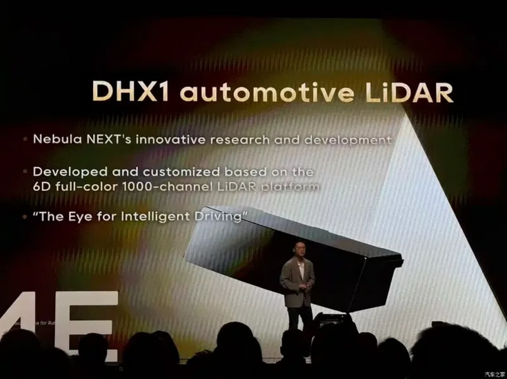 Hệ thống cảm biến LiDAR DHX1 trên nóc xe