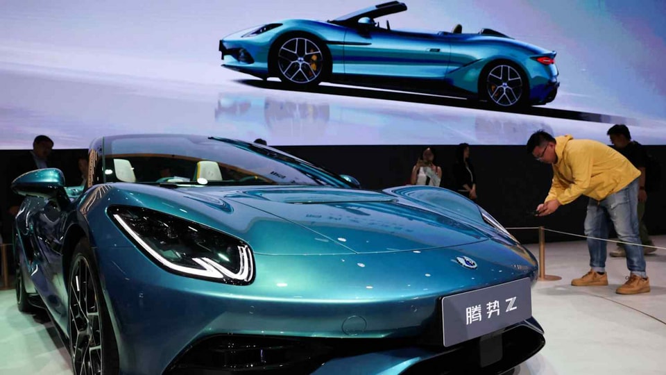 Mẫu xe mui trần Denza Z tại triển lãm ô tô Bắc Kinh 2026