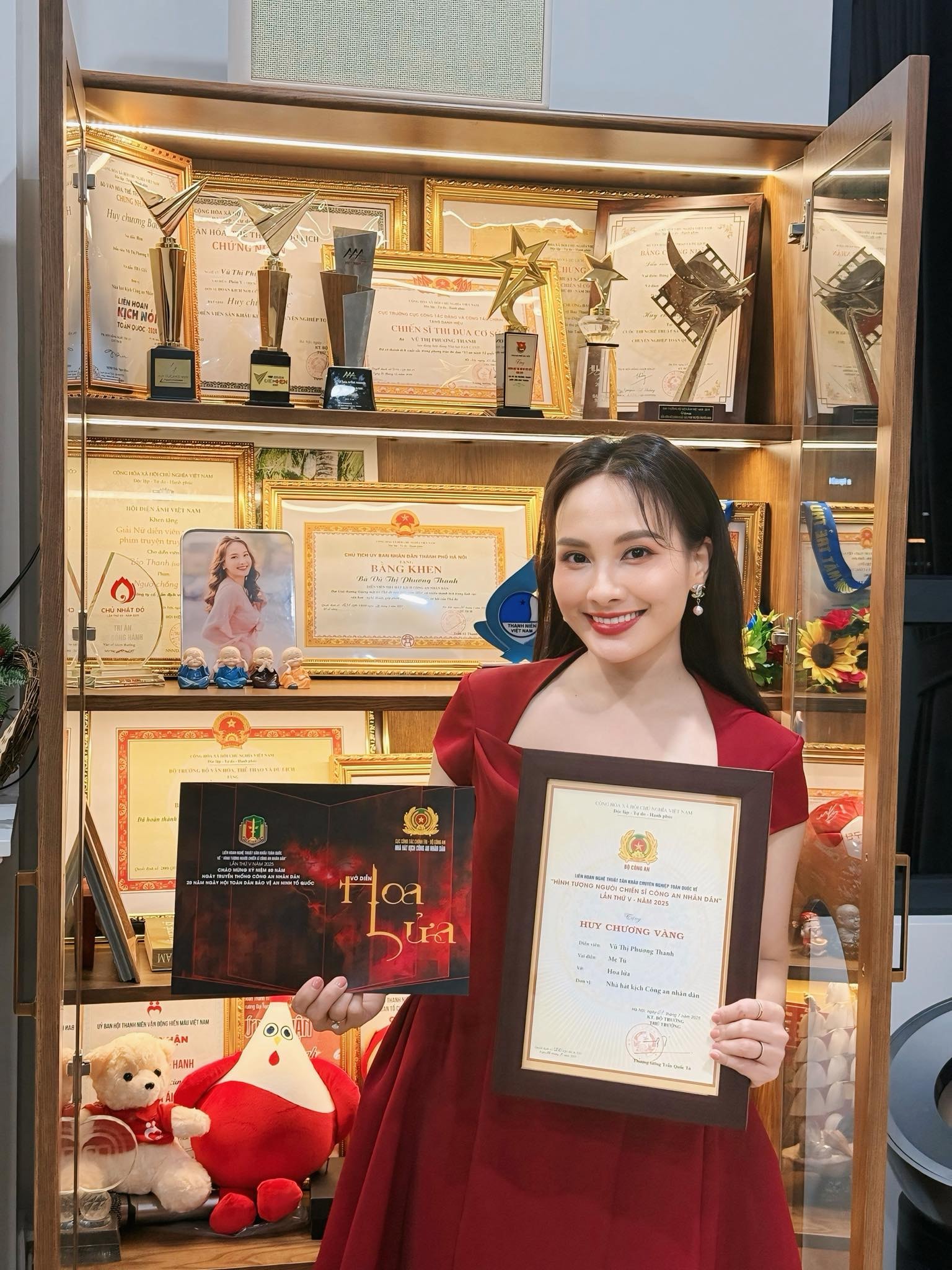 Bảo Thanh nay đã là Thượng úy công an, giành được nhiều dấu ấn trong sự nghiệp.